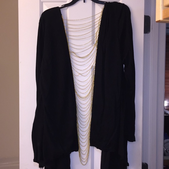 Ashley Stewart Tops - Ashely Stewart Long Sleeve Chain Back Wrap 22/24W